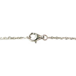 Collier or blanc diamants 42 cm - vue 3