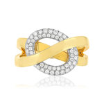 2 gold diamond ring - view 3