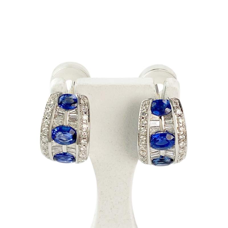 Bo or 750 blanc saphir diamant - vue 1