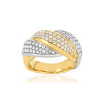 Bague 2 ors 750 diamant - vue 1