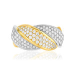Bague 2 ors 750 diamant - vue 3