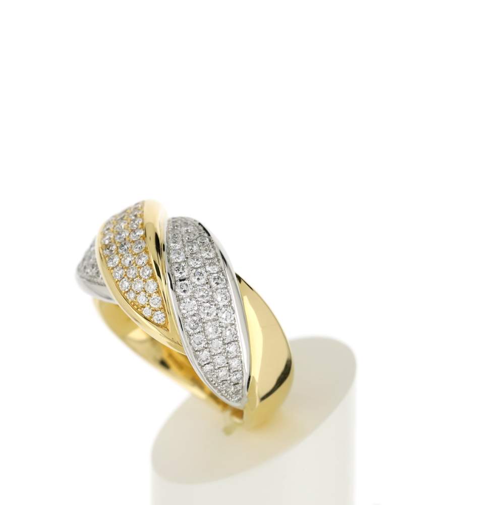 Bague 2 ors 750 diamant - vue 5