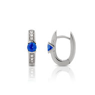 Boucles d'oreilles VAN BRILL or 750 bl saphir dia