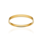 Alliance classique ruban plat confort or 375 jaune poli 2 mm - vue 1