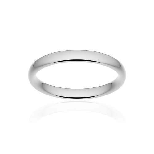 Alliance classique ruban confort or 750 blanc poli 3 mm