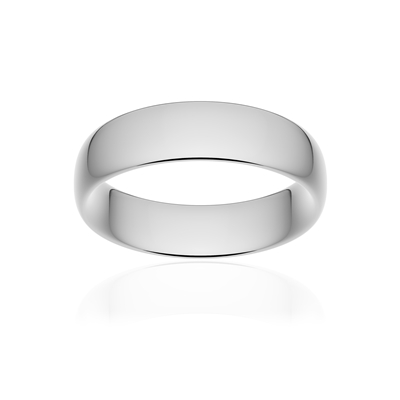 Alliance classique ruban confort or 750 blanc poli 6 mm