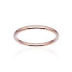 Alliance classique ruban confort or 750 rose poli 2 mm - vue 1