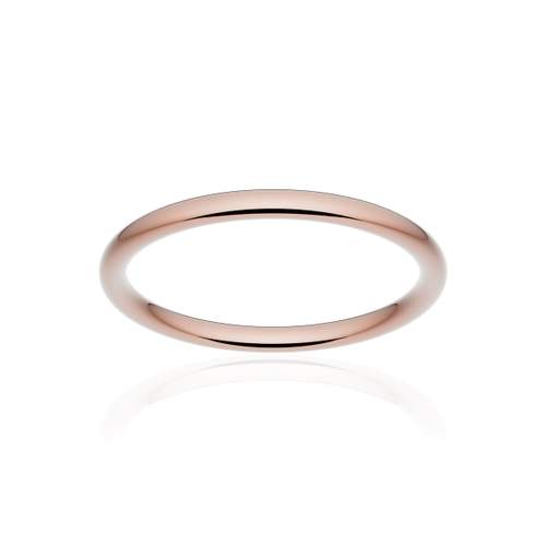 Alliance classique ruban confort or 750 rose poli 2 mm