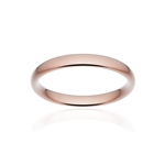 Alliance classique ruban confort or 750 rose poli 3 mm - vue 1