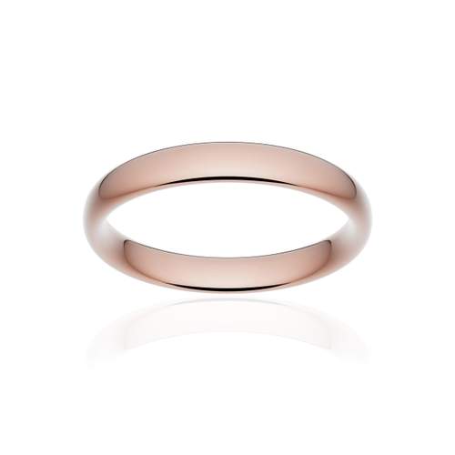 Alliance classique ruban confort or 750 rose poli 3,5 mm