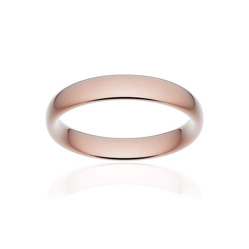 Alliance classique ruban confort or 750 rose poli 4 mm