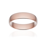 Alliance classique ruban confort or 750 rose poli 5,5 mm - vue 1