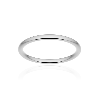 Alliance classique ruban confort or 375 blanc poli 2 mm - vue 1