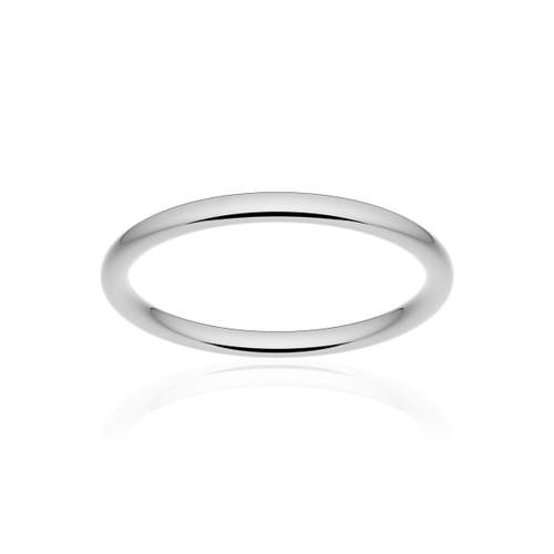 Alliance classique ruban confort or 375 blanc poli 2 mm