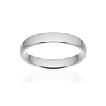 Alliance classique ruban confort or 375 blanc poli 4 mm - vue 1