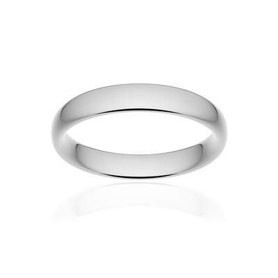 Alliance classique ruban confort or 375 blanc poli 4 mm