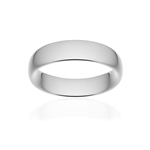 Alliance classique ruban confort or 375 blanc poli 5,5 mm - vue 1
