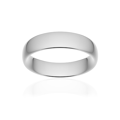 Alliance classique ruban confort or 375 blanc poli 5,5 mm