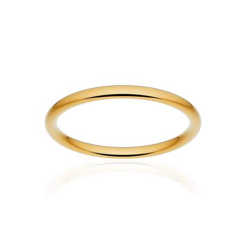 Alliance classique ruban confort or 375 jaune poli 2 mm