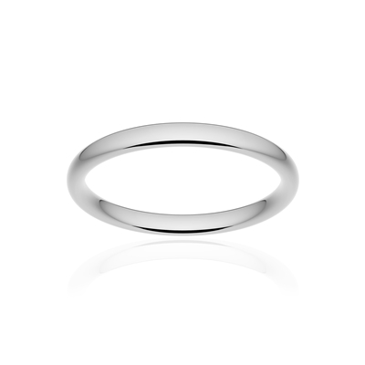 Alliance classique ruban confort platine 950 poli 2,5 mm
