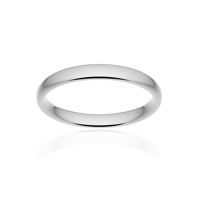 Alliance classique ruban confort platine 950 poli 3 mm