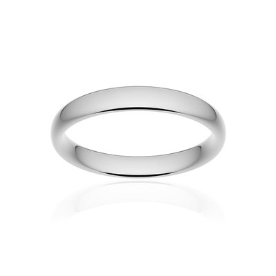 Alliance classique ruban confort platine 950 poli 3,5 mm