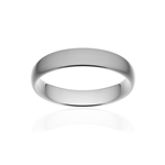 Alliance classique ruban confort platine 950 brossé 4,5 mm - vue 1