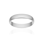 Alliance classique ruban or 750 blanc poli 3,5 mm - vue 1
