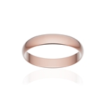 Alliance classique ruban or 750 rose poli 3,5 mm - vue 1