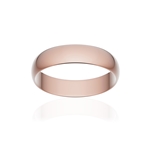 Alliance classique ruban or 750 rose poli 4,5 mm - vue 1