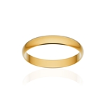 Alliance classique ruban or 375 jaune poli 3 mm - vue 1