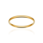 Alliance classique demi jonc confort or 750 jaune poli 2 mm - vue 1