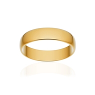 Alliance classique demi jonc or 375 jaune poli 4,5 mm