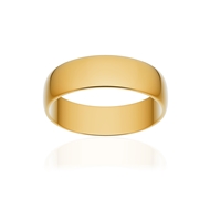 Alliance classique demi jonc or 375 jaune poli 5,5 mm