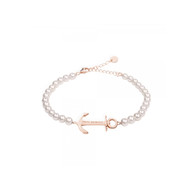Bracelet Paul Hewitt acier rose perles imi 18.5 cm