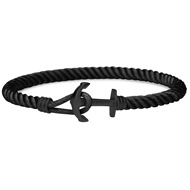 Bracelet Paul Hewitt mixte nylon noir acier