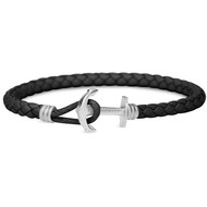 Bracelet Paul Hewitt mixte cuir noir