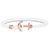 Bracelet Paul Hewitt femme cuir acier rose 18 cm