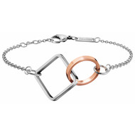 Bracelet Calvin Klein femme acier bicolore
