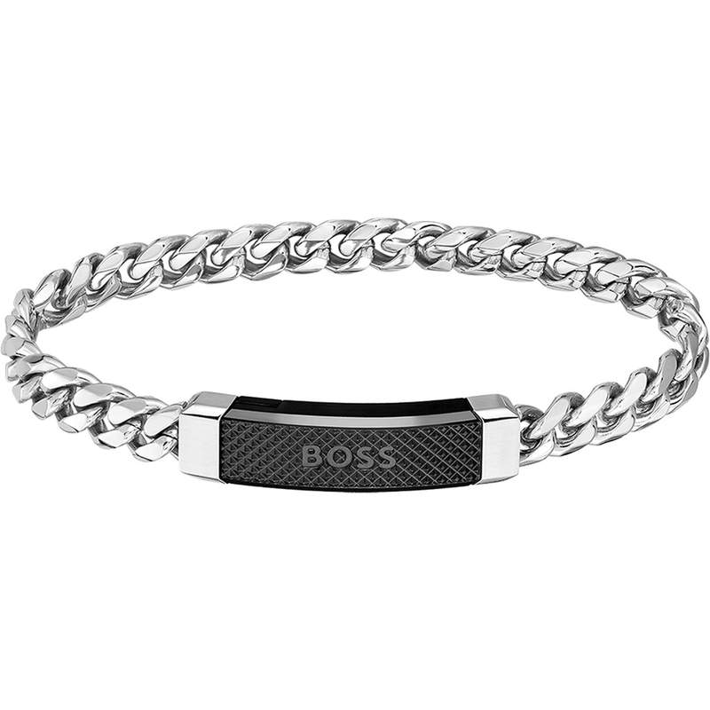 Bracelet acier Boss 19 cm - vue 1