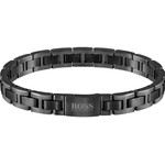 Bracelet homme Boss acier noir 20 cm - vue 1