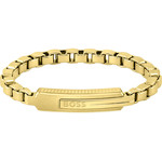 Bracelet homme Boss acier doré jaune 19 cm - vue 1