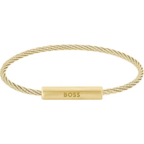 Bracelet homme Boss acier jaune 19,5 cm