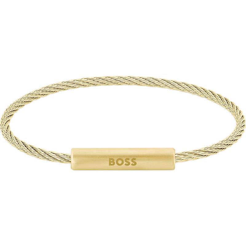 Bracelet homme Boss acier jaune 19,5 cm - vue 1
