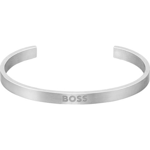 Bracelet rigide ouvrant Boss acier