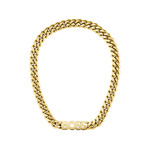 Collier Boss homme acier doré jaune 50 cm - vue 1