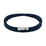 Bracelet TOMMY HILFIGER cuir bleu - vue 1
