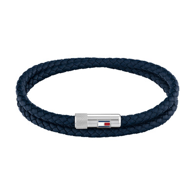 Bracelet TOMMY HILFIGER cuir bleu
