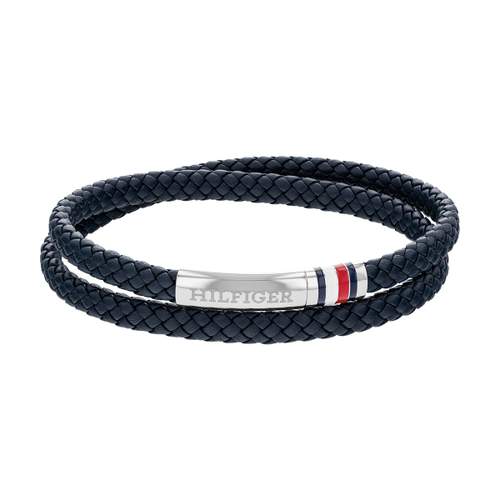 Bracelet  TOMMY HILFIGER cuir bleu