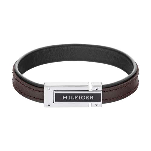 Bracelet TOMMY HILFIGER cuir marron